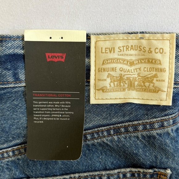 Levi’s Ankle Column Skirt, Waist 25, Distressed Blue (Medium Wash), NWT - Picture 4 of 16